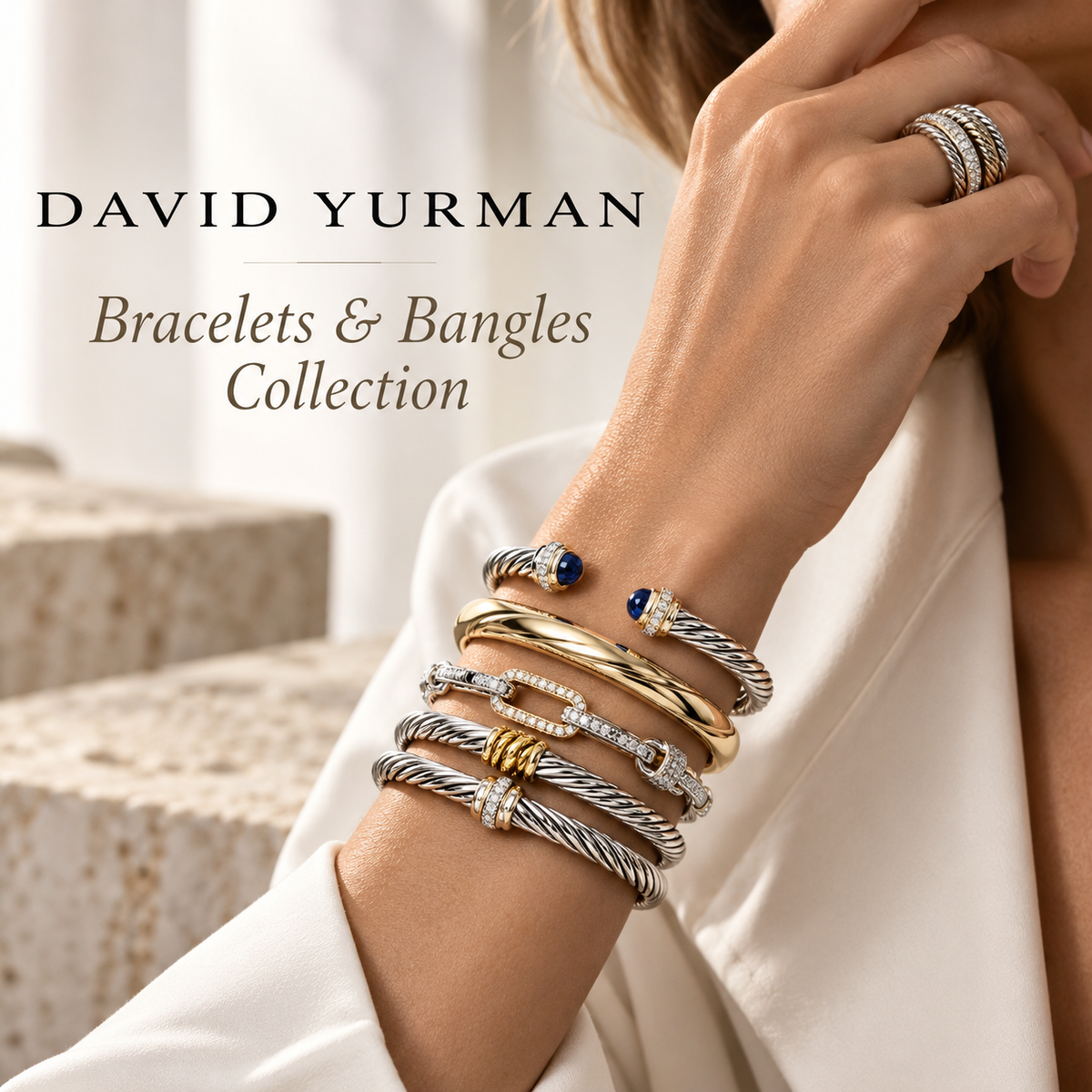 David Yurman bracelets and bangles