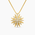 David Yurman Starburst Pendant Necklace — Gold, Luxury Women's Jewelry