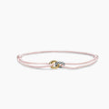 David Yurman Classic Cable Collection Bracelet—Gold with Pink Cord