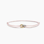 David Yurman Classic Cable Collection Bracelet—Gold with Pink Cord