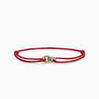 David Yurman Classic Cable Bracelet—gold, with a yellow cord.