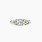 David Yurman Cable Collectibles Horseshoe Ring — Silver Horseshoe-Shaped Band
