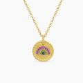 David Yurman Cable Collectibles Rainbow Round Pendant Necklace – Luxury Gold Jewelry for Women