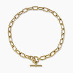 David Yurman Sculpted Cable Link Collection Necklace—an exquisite gold jewelry piece.