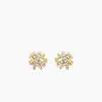 David Yurman Crossover X Gold Stud Earrings — Signature Cable Texture Studs | Luxurious Sculptural Jewelry