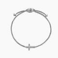 David Yurman Silver Faith Cross Bracelet