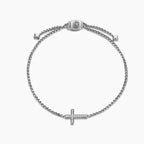 David Yurman Silver Faith Cross Bracelet
