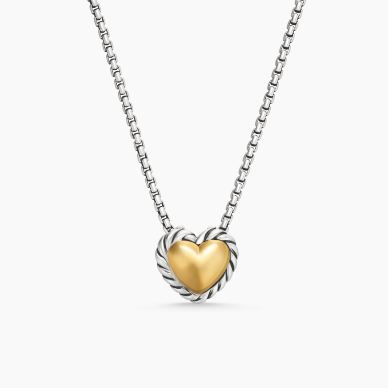 David Yurman Cable Collectibles® Heart Pendant Necklace in Gold