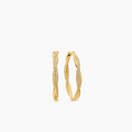 David Yurman Infinity Collection Gold Hoop Earrings