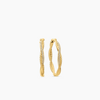 David Yurman Infinity Collection Gold Hoop Earrings