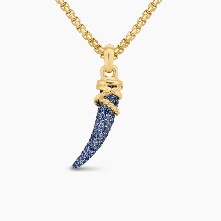 David Yurman Cable Collectibles Tusk Pendant Necklace — Yellow Gold | Luxury Amulet-Style Fine Jewelry