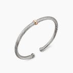 David Yurman Classic Cable Station Collection Rose Gold Bracelet