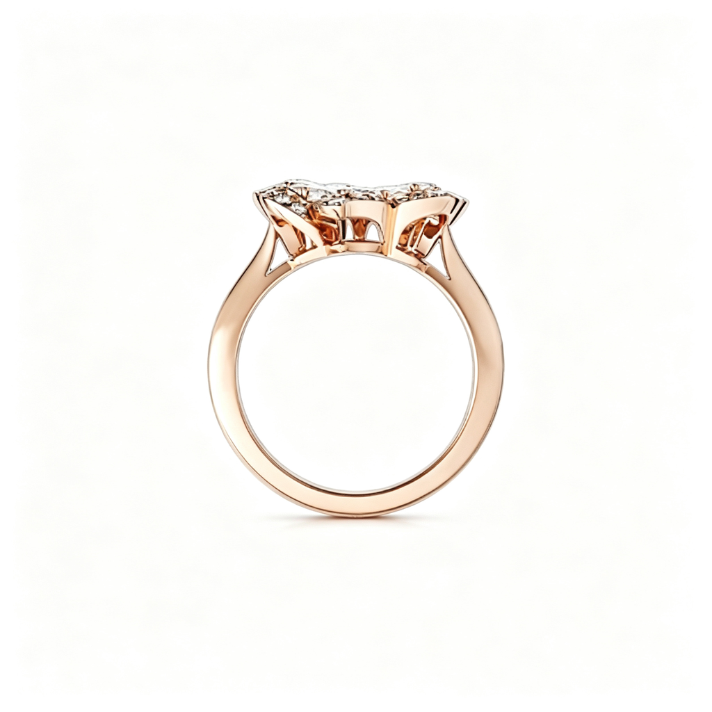Chopard Precious Lace Collection "Mini-Froufrou" Floral Ring — White Gold, Swiss Luxury High Jewelry