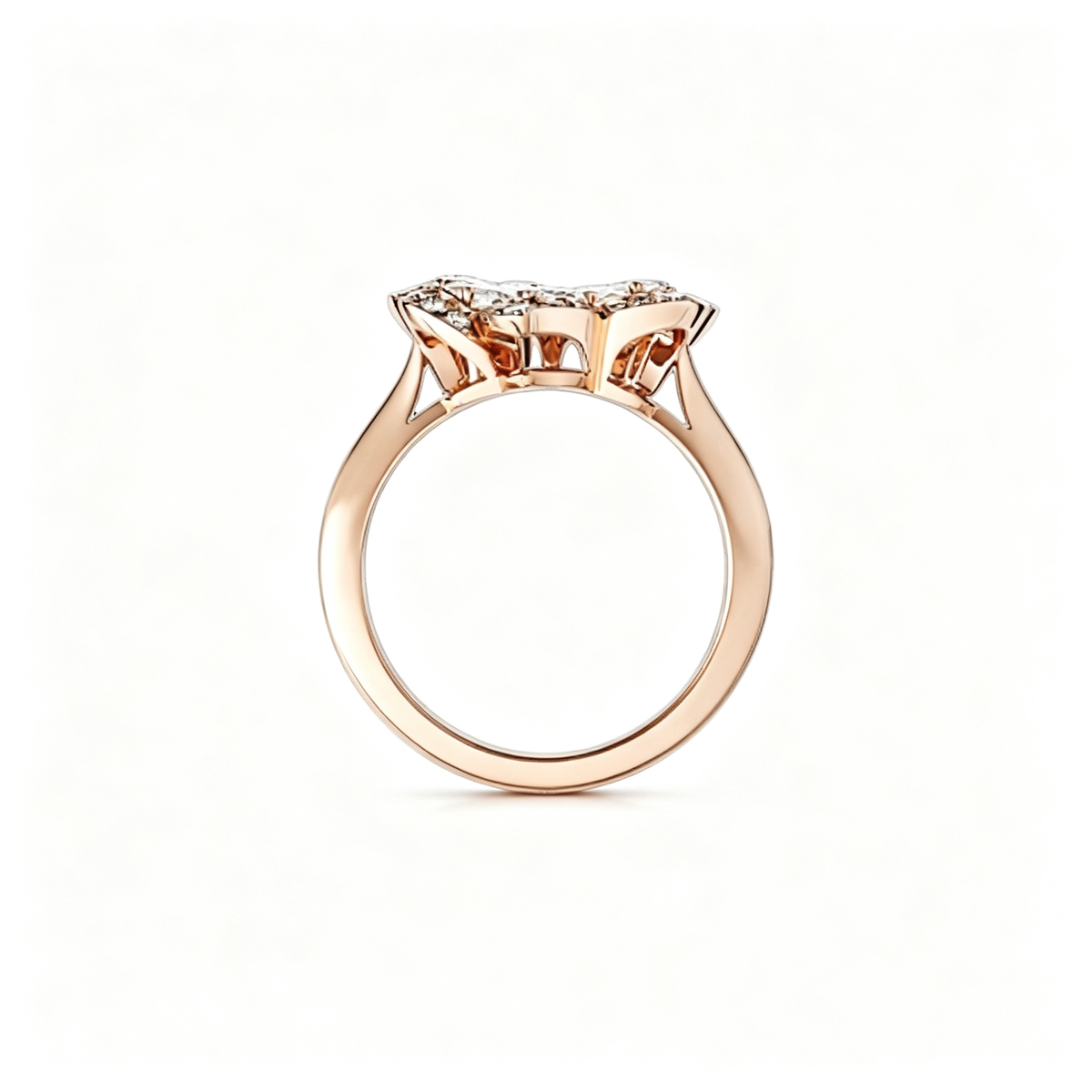 Chopard Precious Lace Collection "Mini-Froufrou" Floral Ring — White Gold, Swiss Luxury High Jewelry