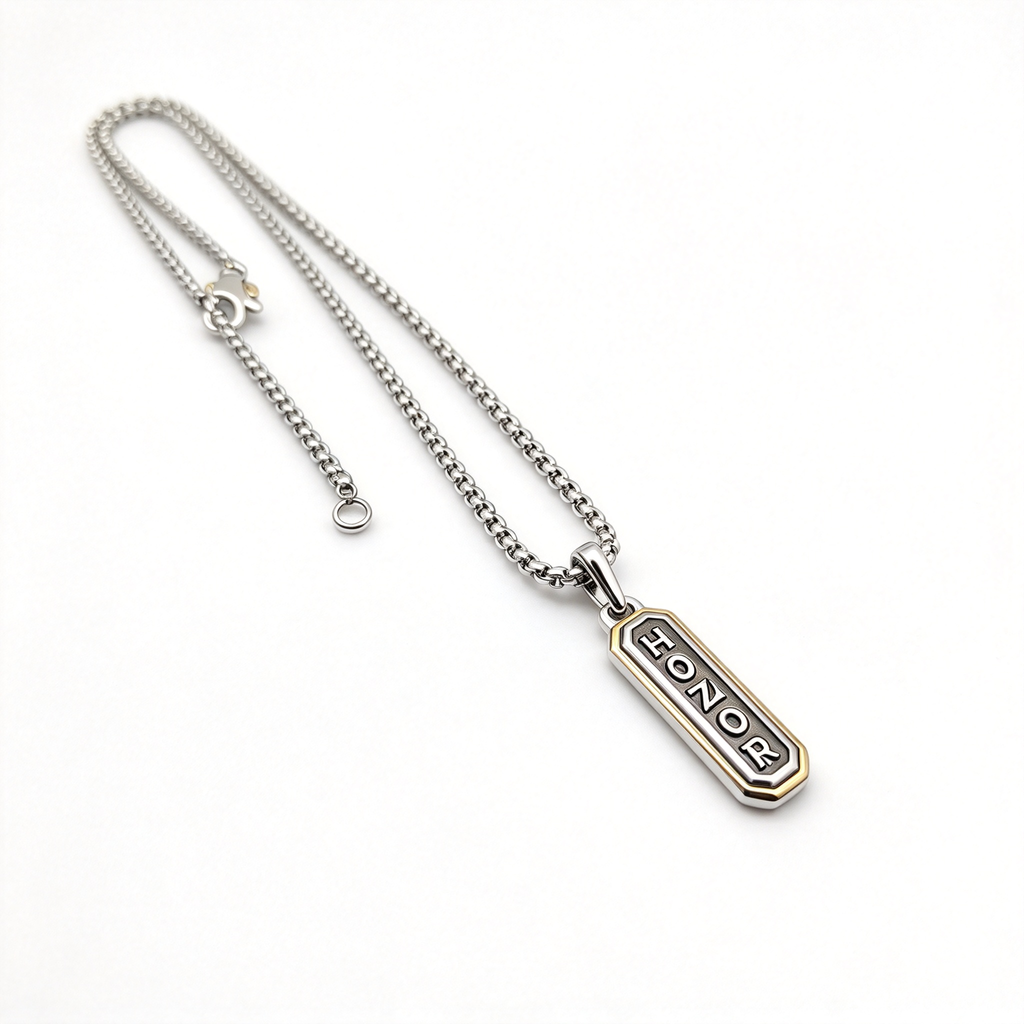 David Yurman Amulets Collection "HONOR" Pendant Necklace—fine jewelry crafted in silver.