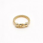 David Yurman Cable Collectibles Clasp Ring — Gold Horseshoe Ring