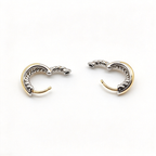 David Yurman Crossover Collection Three-Row Huggie Hoop Earrings in Yellow Gold