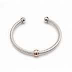 David Yurman Classic Cable Station Collection Rose Gold Bracelet