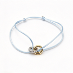 David Yurman Classic Cable Collection Bracelet—Gold with Pink Cord