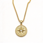 David Yurman Maritime Compass Collection Round Pendant Necklace – Gold, Unisex Luxury Jewelry