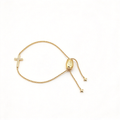 David Yurman Gold Pavé Cross Bracelet