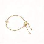 David Yurman Gold Pavé Cross Bracelet