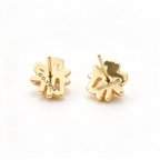 David Yurman Crossover X Gold Stud Earrings — Signature Cable Texture Studs | Luxurious Sculptural Jewelry