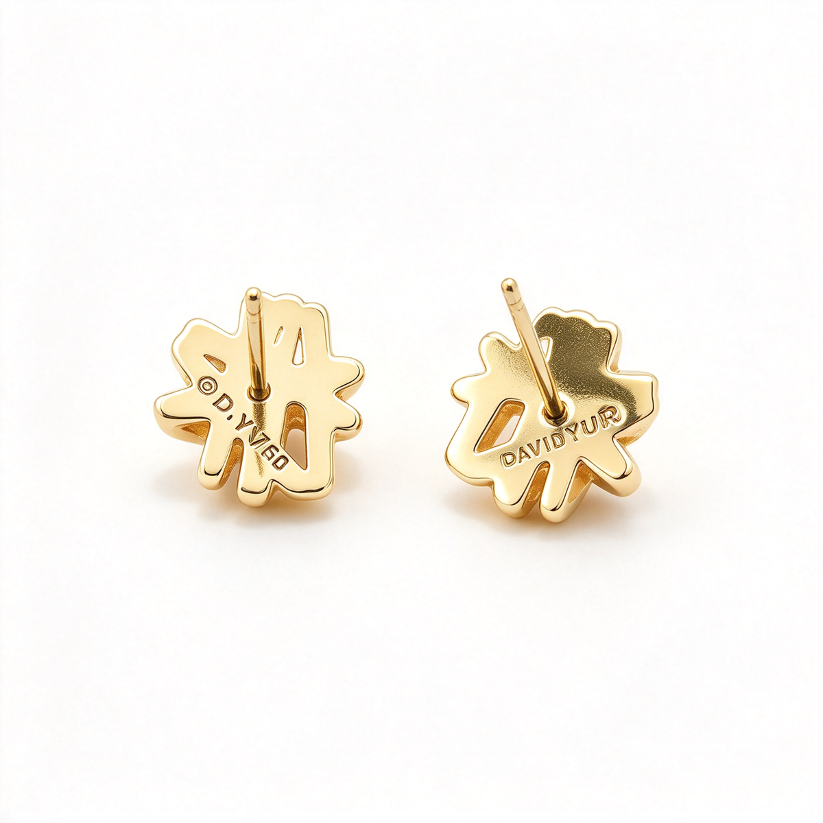 David Yurman Crossover X Gold Stud Earrings — Signature Cable Texture Studs | Luxurious Sculptural Jewelry