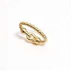 David Yurman Cable Collectibles Clasp Ring — Gold Horseshoe Ring