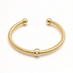 David Yurman CablespiraFlex Gold-Accented Bracelet
