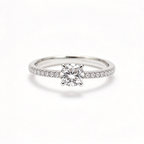 David Yurman Cable Pavé Collection Ring—Platinum Cable-Motif Engagement Ring