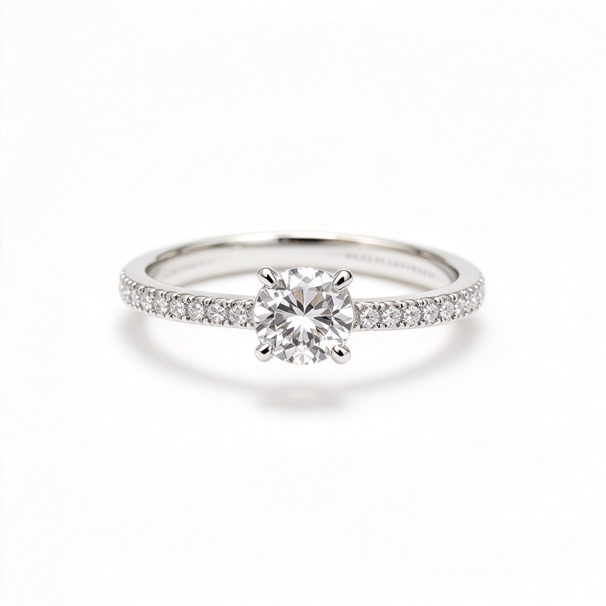 David Yurman Cable Pavé Collection Ring—Platinum Cable-Motif Engagement Ring
