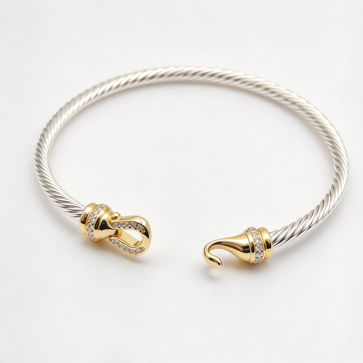 David Yurman Cable Collectibles anchor bracelet in gold.David Yurman Cable Collectibles anchor bracelet in gold.