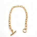 David Yurman Sculpted Cable Link Collection Necklace—an exquisite gold jewelry piece.
