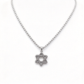 David Yurman Men's Silver Cable Collection Star of David Pendant Necklace