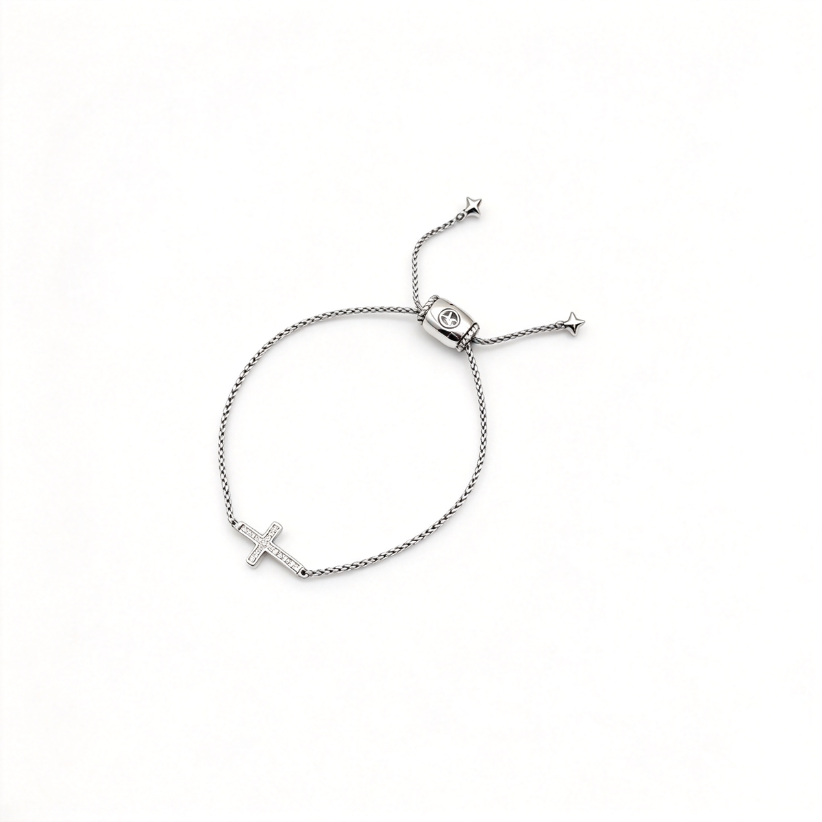 David Yurman Silver Faith Cross Bracelet