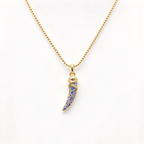 David Yurman Cable Collectibles Tusk Pendant Necklace — Yellow Gold | Luxury Amulet-Style Fine Jewelry