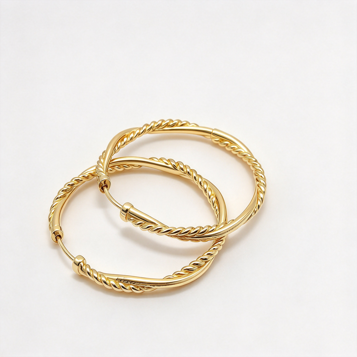 David Yurman Infinity Collection Gold Hoop Earrings