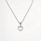 David Yurman Cable Collectibles Collection – Silver Openwork Heart Pendant Necklace