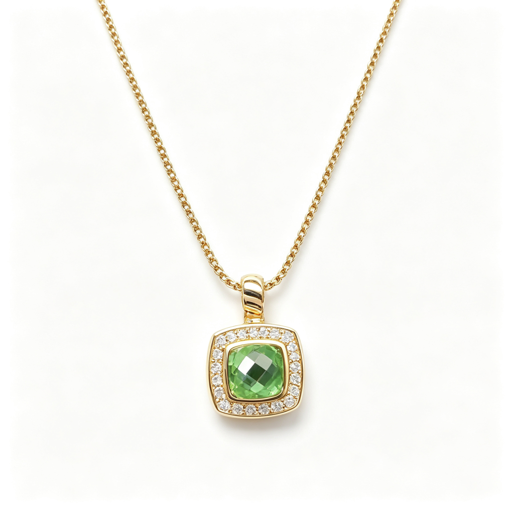 David Yurman Albion Collection Gold Pendant Necklace