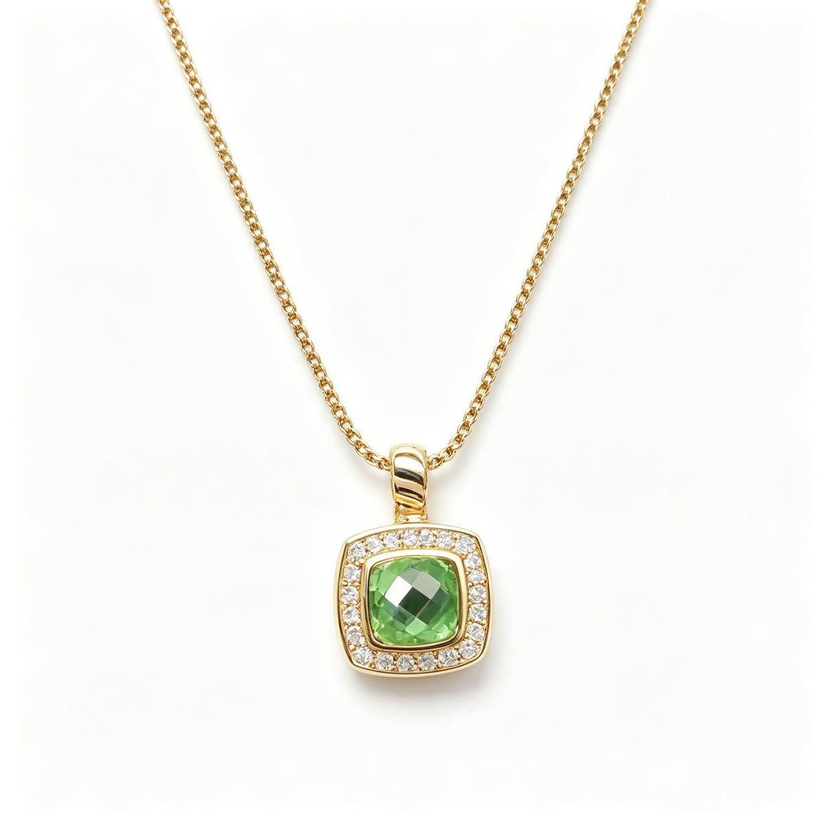 David Yurman Albion Collection Gold Pendant Necklace