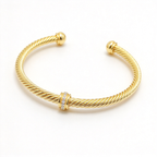 David Yurman CablespiraFlex Gold-Accented Bracelet