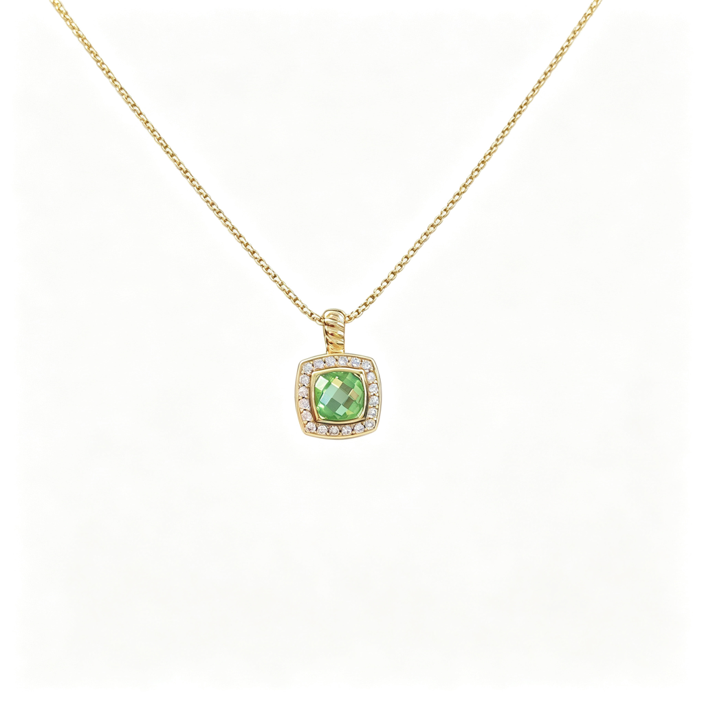 David Yurman Albion Collection Gold Pendant Necklace