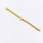 David Yurman DY Madison Collection Gold Cross Bracelet
