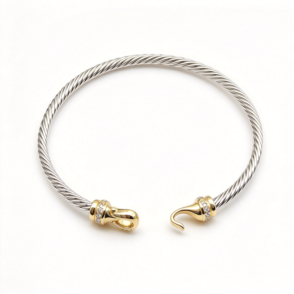 David Yurman Cable Collectibles anchor bracelet in gold.David Yurman Cable Collectibles anchor bracelet in gold.