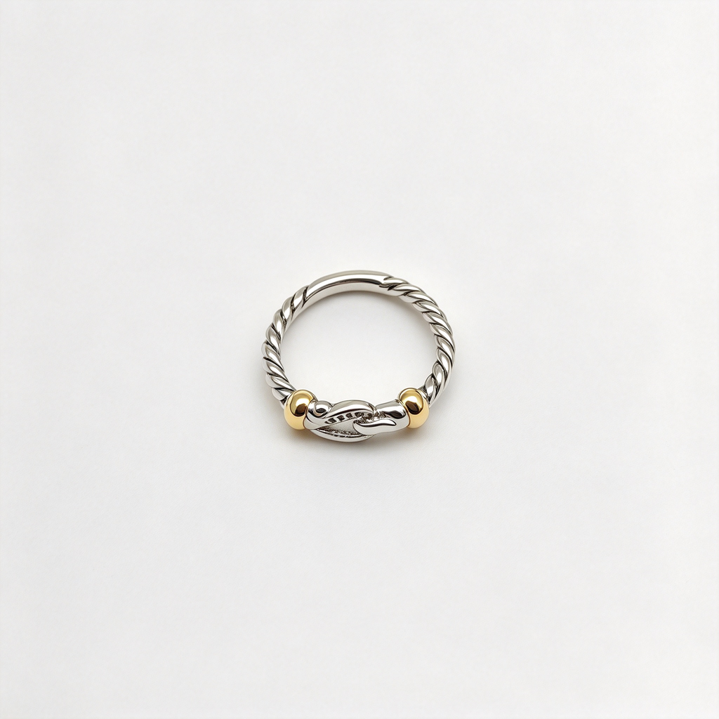 David Yurman Cable Collectibles Horseshoe Ring — Silver Horseshoe-Shaped Band