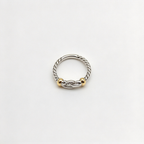 David Yurman Cable Collectibles Horseshoe Ring — Silver Horseshoe-Shaped Band