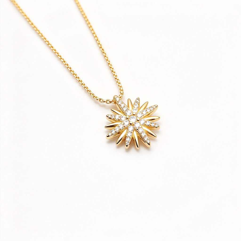 David Yurman Starburst Pendant Necklace — Gold, Luxury Women's Jewelry