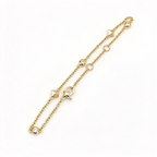 David Yurman Petite Modern Renaissance Collection – Gold Bracelet with Pyramid Accents