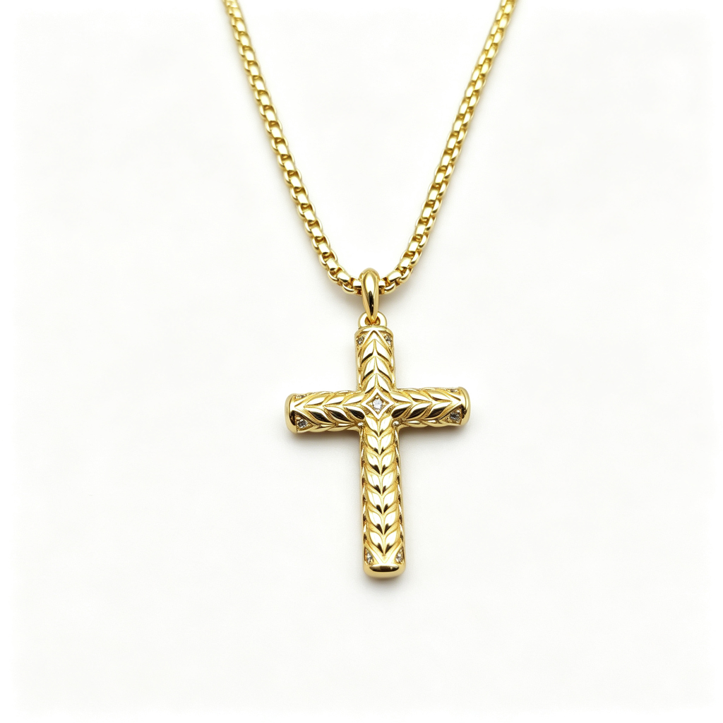 David Yurman Cable Collectibles Cross Pendant Necklace – Luxury Gold Jewelry for Women